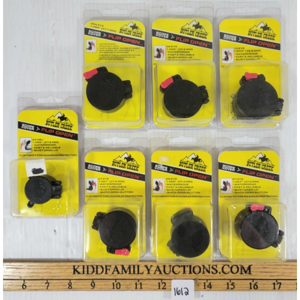 LOT OF 7 - MISC BUTLER CREEK SCOPE COVERS