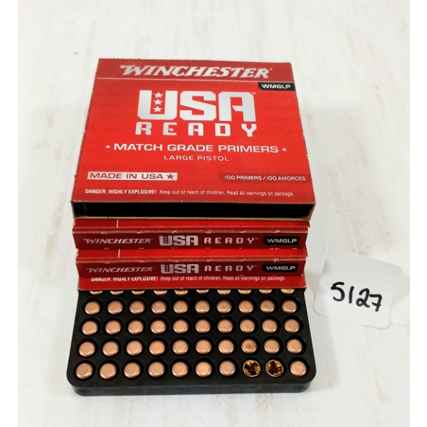 PRIMERS: APPROX 400X WINCHESTER USA READY LARGE PISTOL - WMGLP