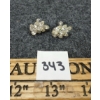 Image 1 : PAIR OF SHERMAN RHINESTONE EARRINGS