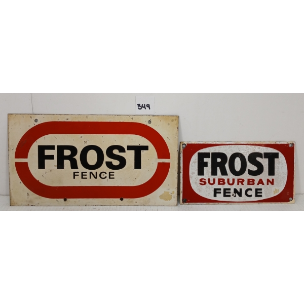 LOT OF 2 - FROST SUBURBAN FENCE SSP & SST SIGNS
