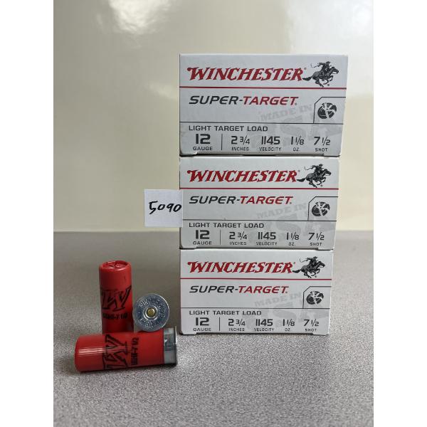 AMMO: 75X WINCHESTER 12 GA 2-3/4IN 1-1/8OZ NO7-1/2 SHOT 