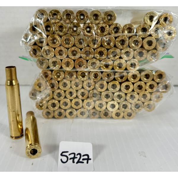 BRASS: 100X FEDERAL .30-06 SPRG