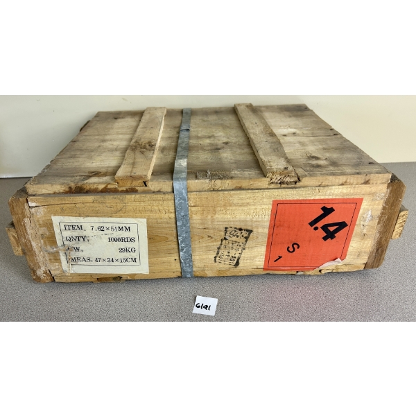 AMMO: 1000X 7.62X51 MM NATO - SEALED CRATE