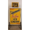 Image 3 : SILVERWOOD'S DE LUXE ICE CREAM OPEN SIDEWALK SIGN