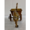 Image 3 : MARX PRESSED TIN WIND UP HORSE & WAGON