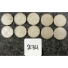 Image 1 : LOT OF 10 - 1963-1965 CDN 10 CENT COINS