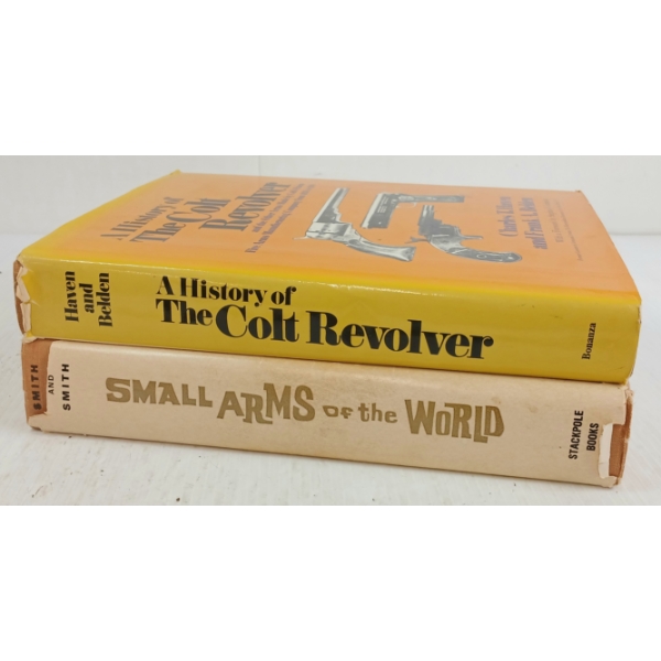 LOT OF 2 - "SMALL ARMS OF THE WORLD" & "A HISTORY OF THE COLT REVOLVER" - HARDCOVERS