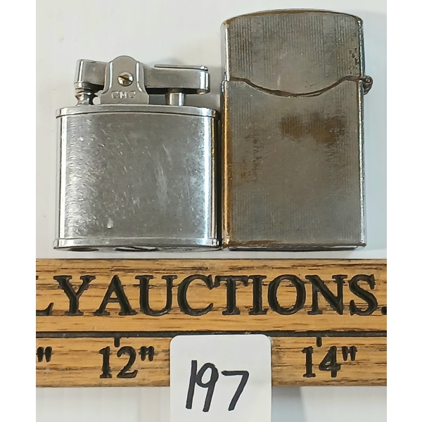 LOT OF 2 - CONTINENTAL & ZENITH WINDPROOF CIGAR LIGHTER - MID 20TH CENTURY