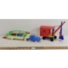 Image 2 : LOT OF 2 - PLASTIC CRANE & RENWAL CAR HAULER