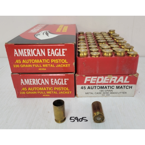 BRASS: 200X AMERICAN EAGLE .45 AUTO PISTOL