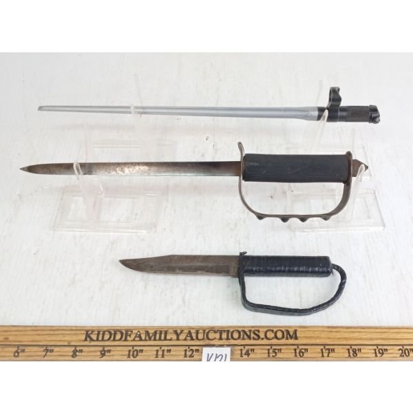 LOT OF 3 - MISC BAYONET & KNIVES - INCL IMPERIAL