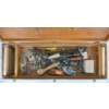 Image 3 : CARPENTER'S TOOL BOX W/ CONTENTS
