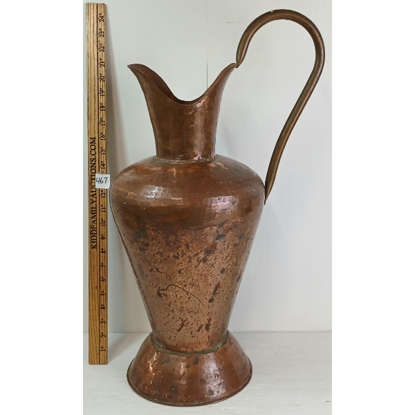 LARGE COPPER PITCHER 