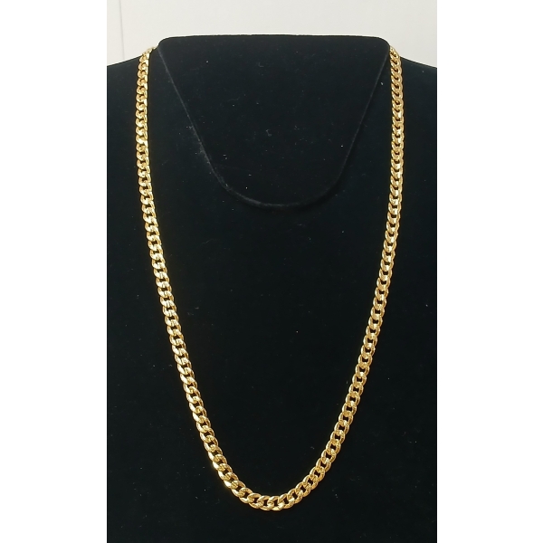 18K GOLD CUBAN LINK NECKLACE