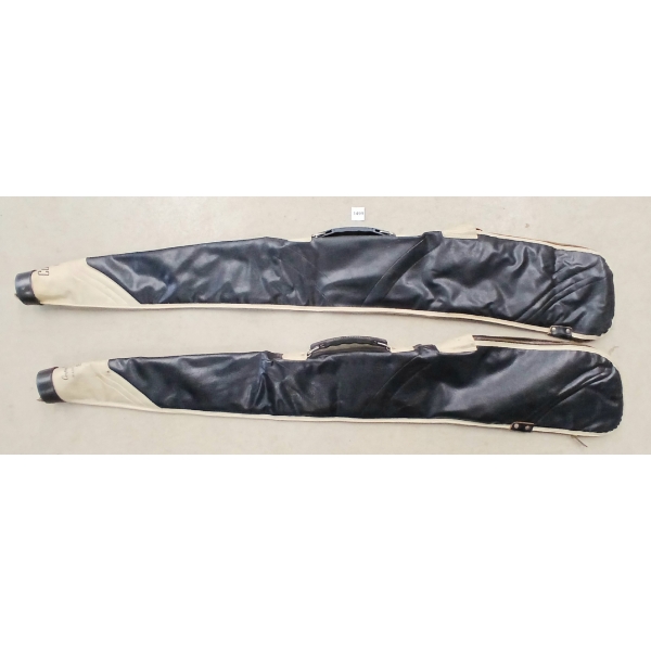 LOT OF 2 - SOFT LEATHER GUN CASES - COOPER B44 & B42