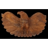 Image 1 : CARVED WOOD EAGLE W/ BEAD EYES BY UNKNOWN ARTIST