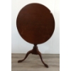 Image 1 : RICHMOND BIGGS WALNUT (?) QUEEN ANNE STYLE TILT TOP ROUND TABLE