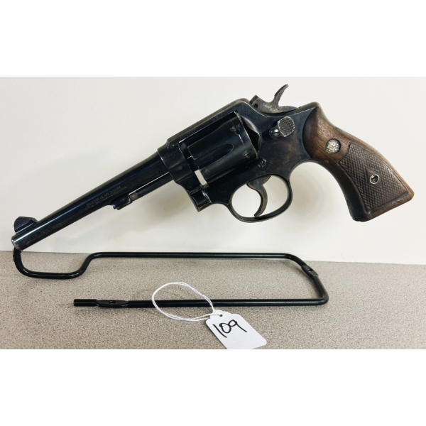 SMITH AND WESSON HAND EJECTOR IN .38 SPL - RESTRICTED