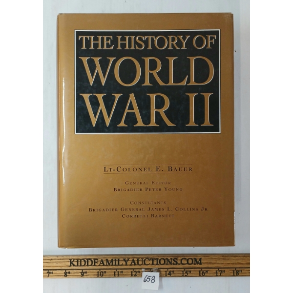2000 "THE HISTORY OF WORLD WAR II" BY LT-COLONEL E. BAUER - HARDCOVER BOOK