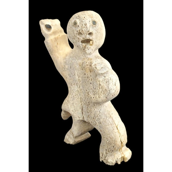 "BONE HUNTER" BY JUDAS ULLULAQ (1937-1999) - BONE 