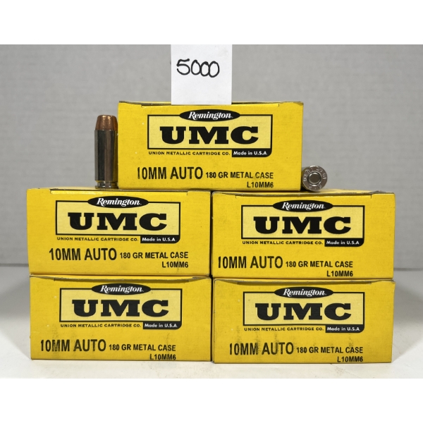 AMMO: 250X REMINGTON 10 MM AUTO - 180 GR - METAL CASE
