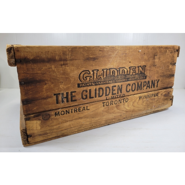 THE GLIDDEN COMPANY PAINTS CRATE