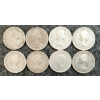 Image 2 : LOT OF 8 - 1938-1968 CDN 25 CENT COINS
