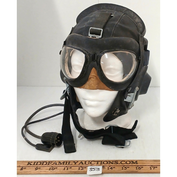 SOVIET RUSSIAN AVIATOR CAP & GOGGLES