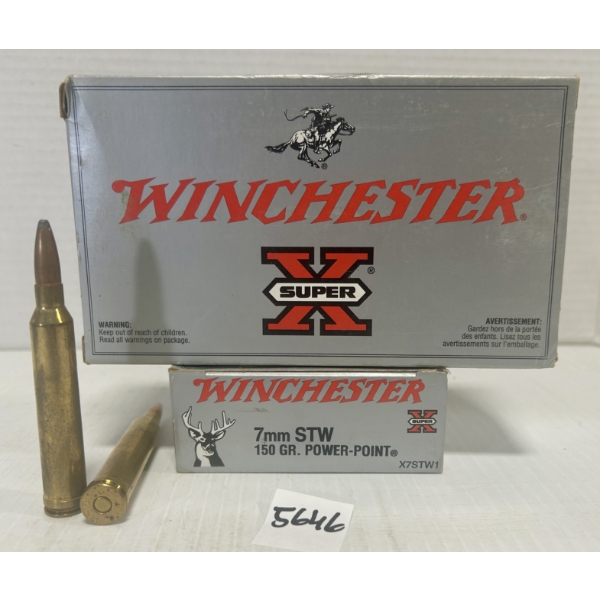 AMMO: 40X WINCHESTER 7 MM STW 150GR.