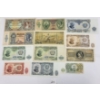 LOT OF 12 - WORLD BANKNOTES - INCL BULGARIA, GREECE & HUNGARY