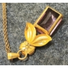 Image 3 : AMETHYST & GOLD-FILLED PENDANT ON CHAIN