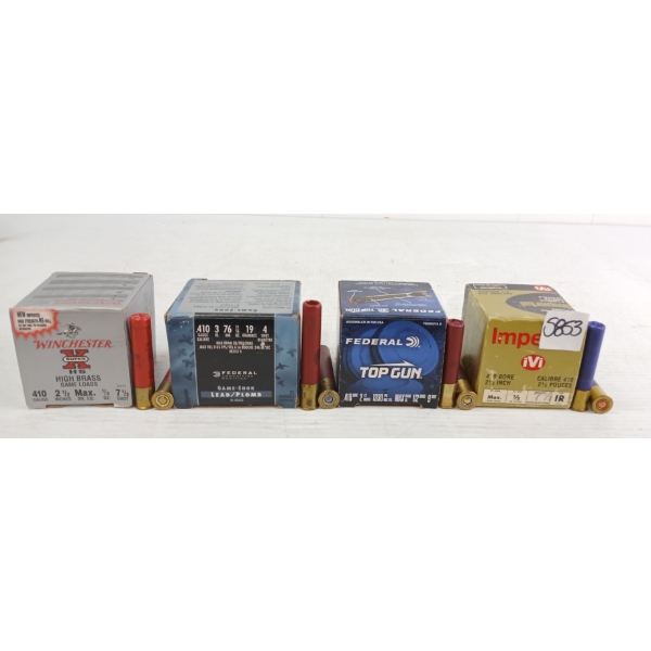 AMMO: 95X MIXED .410GA - 2-1/2 & 3IN - #4, 7-1/2 & 9 SHOT