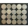 Image 2 : LOT OF 20 - 1940-1968 CDN 25 CENT COINS