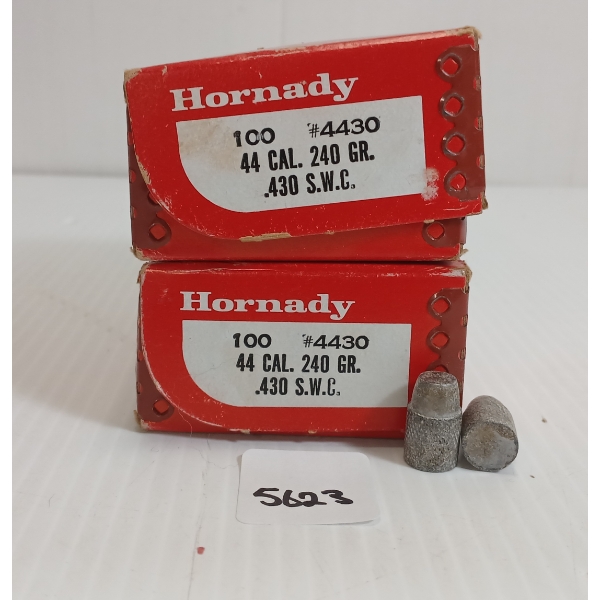 BULLETS: 200X HORNADY .44 - 240GR - SWC