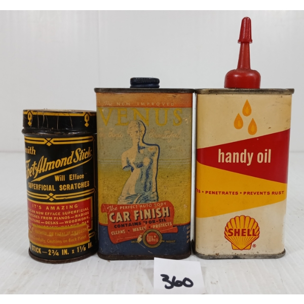 LOT OF 3 - MISC OILERS & TIN - INCL ZENITH & WHIZ