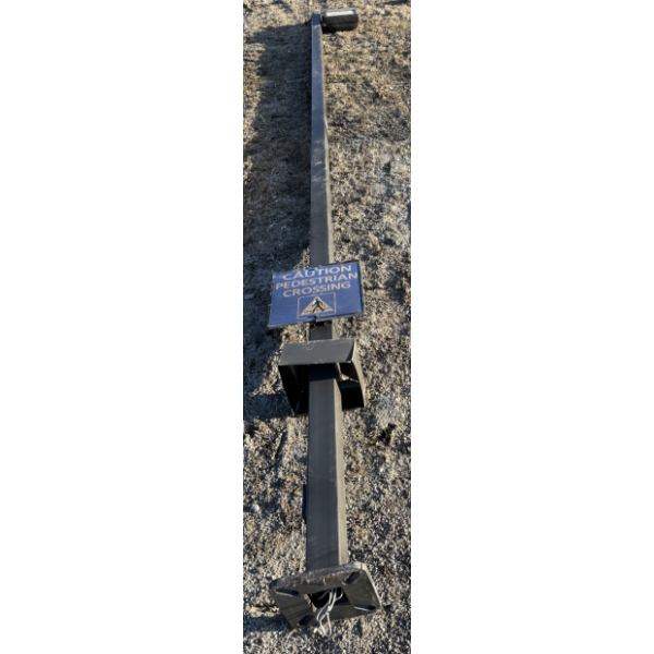 25 FT STEEL LAMP POST W/ LAMP 