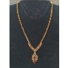 Image 1 : CORO GOLD TONED GARNET NECKLACE W/ EXTENSIONS