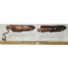 Image 3 : LOT OF 2 - BROWNING KNIVES W/ LEATHER SHEATHS