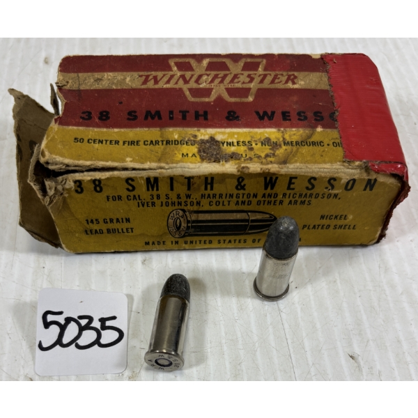 AMMO: 50 X WINCHESTER .38 S&W - 145 GR