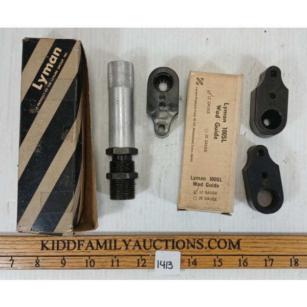 LOT OF 2 - LYMAN 100SL WAD GUIDE & CONVERSION KIT