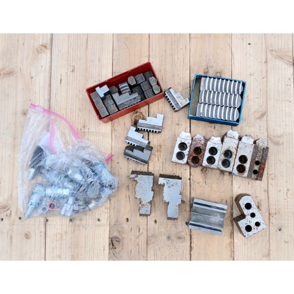 QTY OF LATHE JAWS & COUPLERS