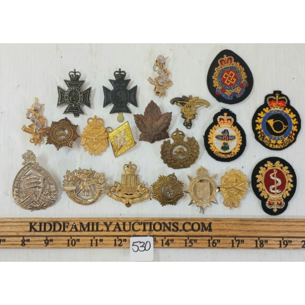 LOT OF 20 - CDN CAP BADGES