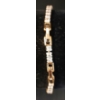 Image 2 : 18K GOLD PLATED PRINCESS CUT SIMULATED DIAMOND (CZ) TENNIS BRACELET