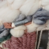 Image 8 : ABSTRACT EYE WALL HANGING BY UNKNOWN ARTIST - DRIFTWOOD & WOOL