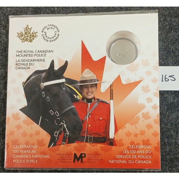 2020 RCM FINE SILVER $5 COIN - THE ROYAL CANADIAN MOUNTED POLICE