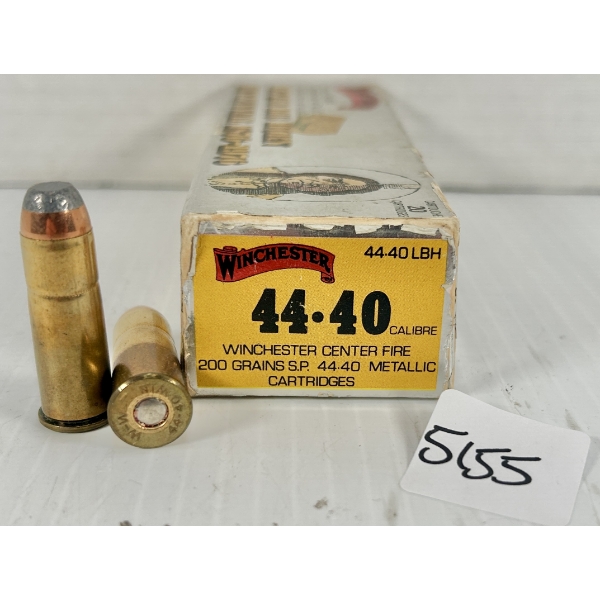 AMMO: 20X WINCHESTER .44-40 WIN 200GR. SP 