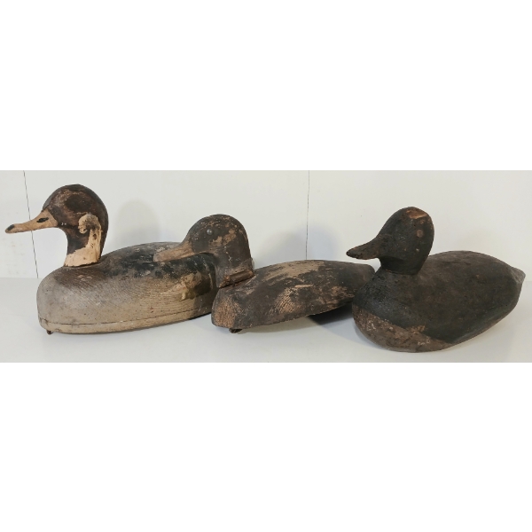 LOT OF 3 - VINTAGE DECOY DUCKS