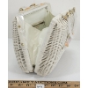 Image 2 : LUCITE & WICKER WOVEN HAND BAG