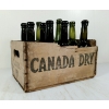 Image 1 : LOT OF 12 - BELFAST MINERAL WATER CO. GREEN EMBOSSED BOTTLES & CANADA DRY CRATE