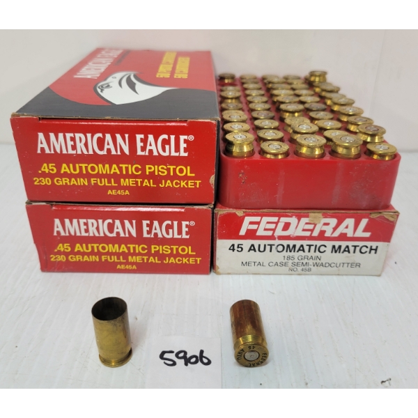 BRASS: 200X AMERICAN EAGLE .45 AUTO PISTOL